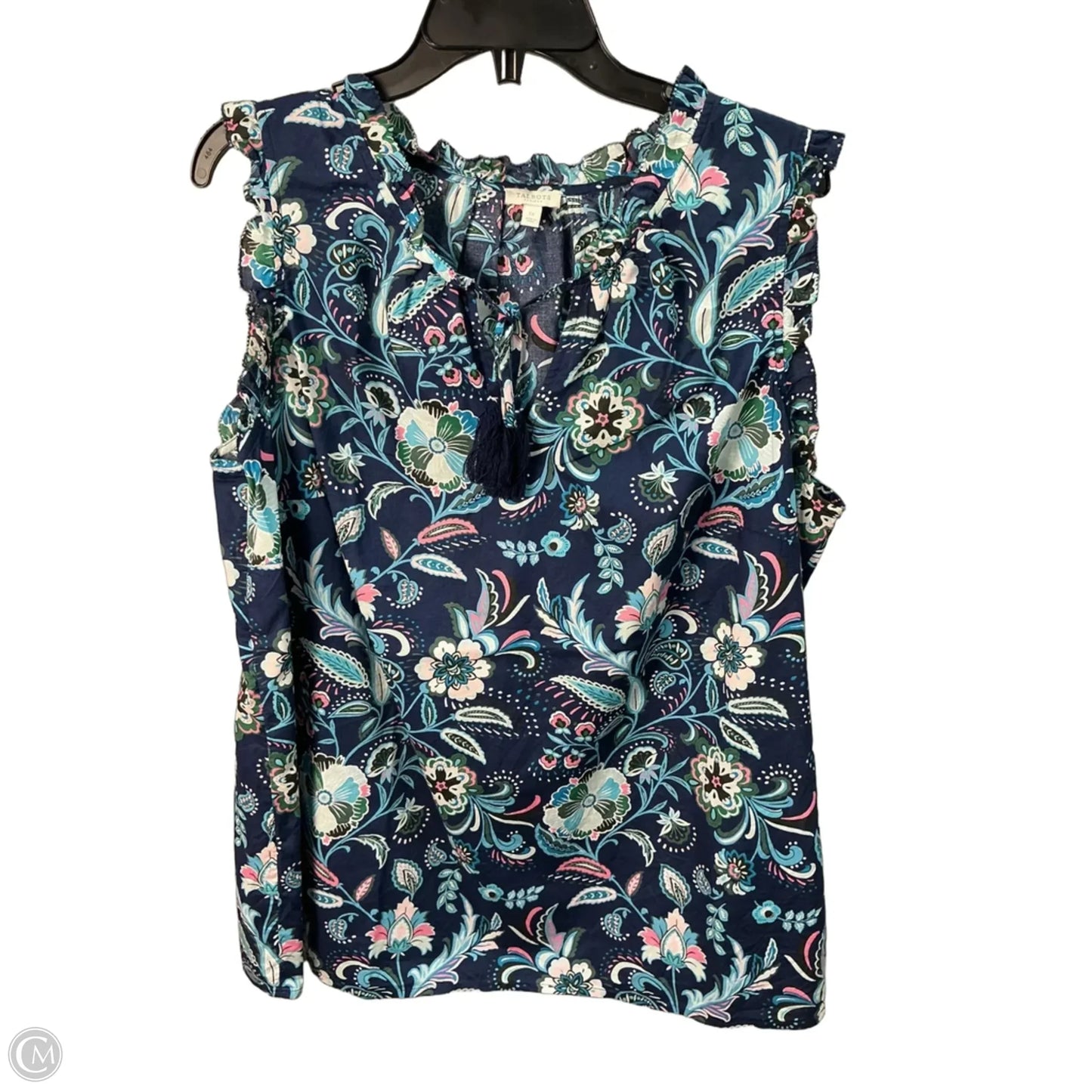 Top Sleeveless By Talbots In Blue, Size: 18