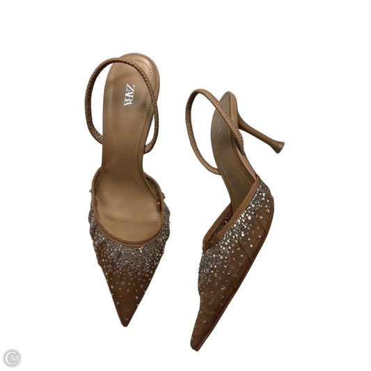 Shoes Heels Stiletto By Zara In Tan, Size: 8.5