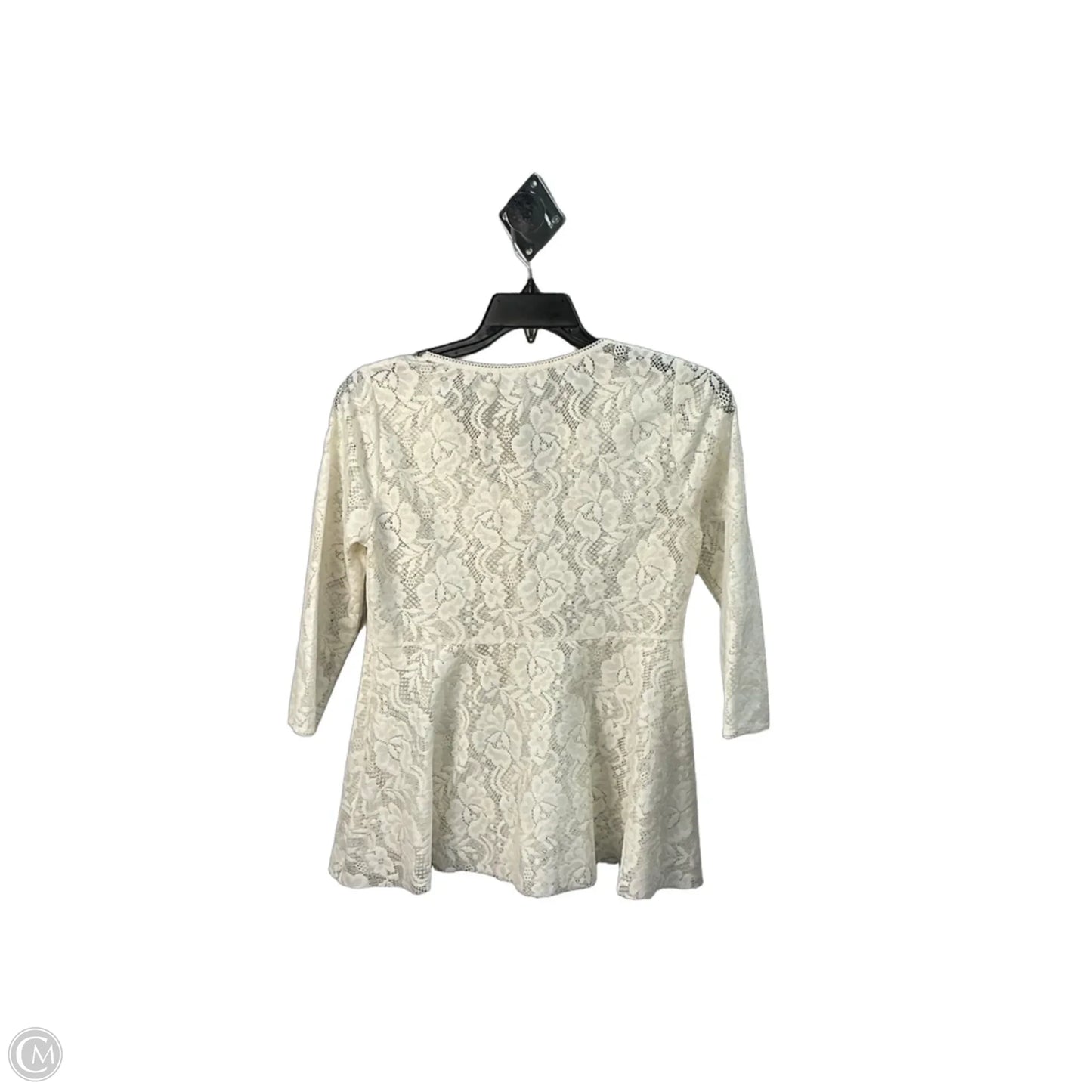 Top Long Sleeve By Free People In Cream, Size: M