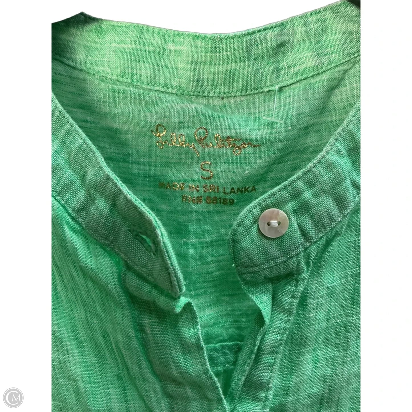 Top Sleeveless Designer By Lilly Pulitzer In Green, Size: S