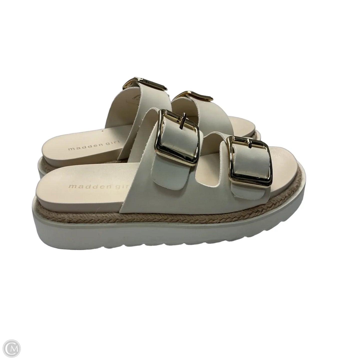 Sandals Flats By Madden Girl In White, Size: 7