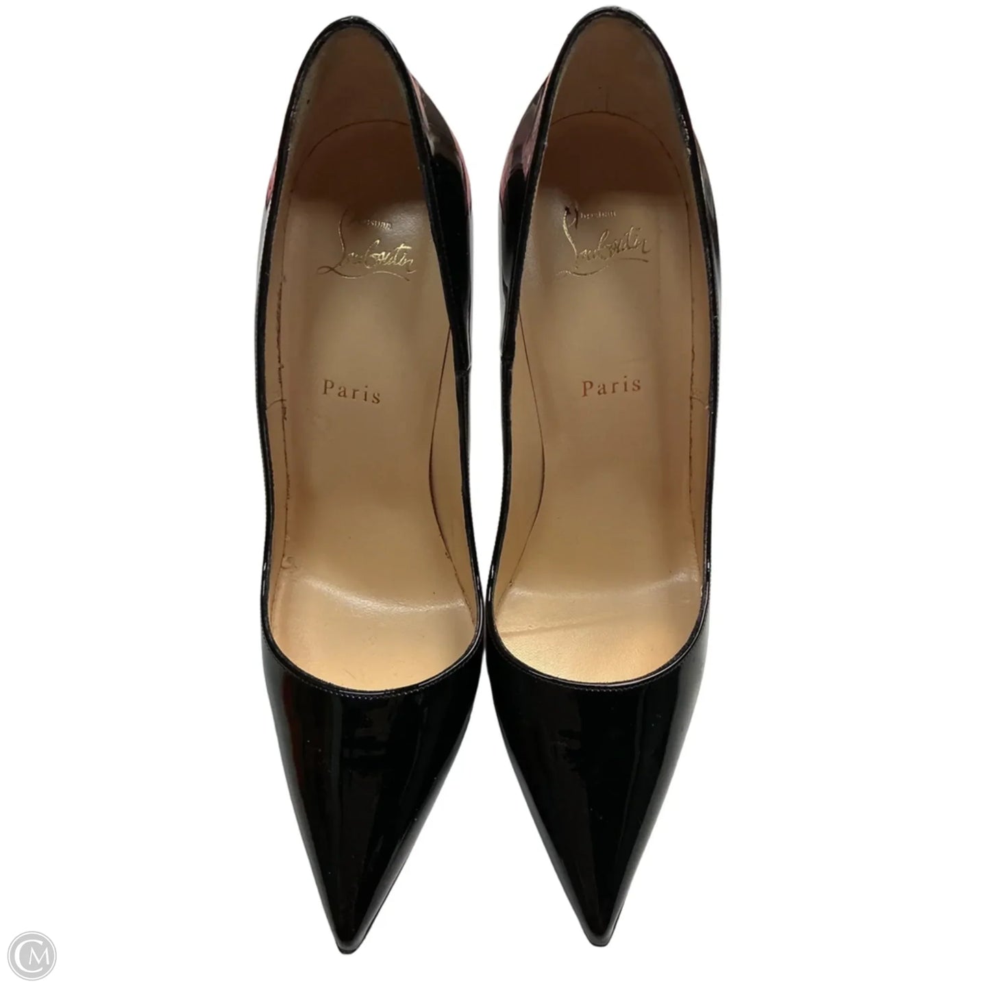 Shoes Luxury Designer By Christian Louboutin In Black, Size: 10