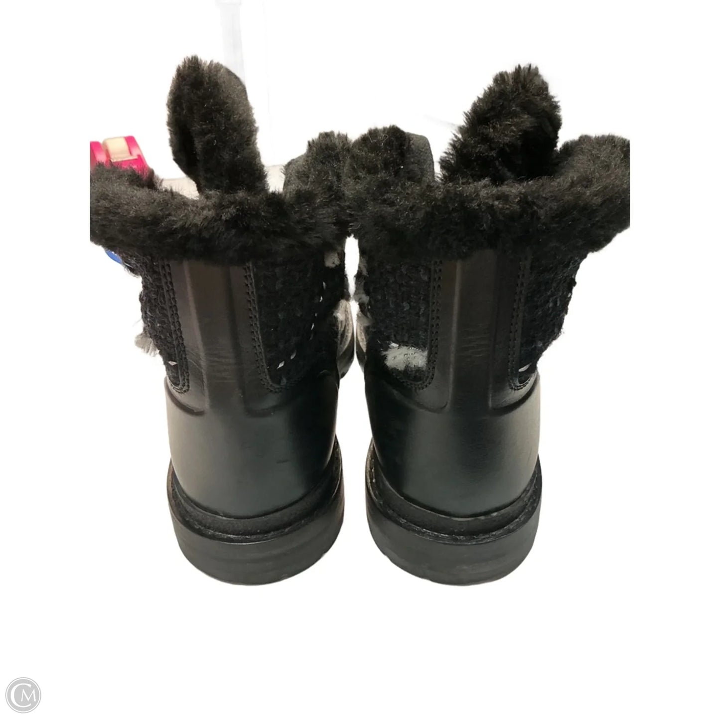 Boots Luxury Designer By Chanel In Black, Size: 6.5