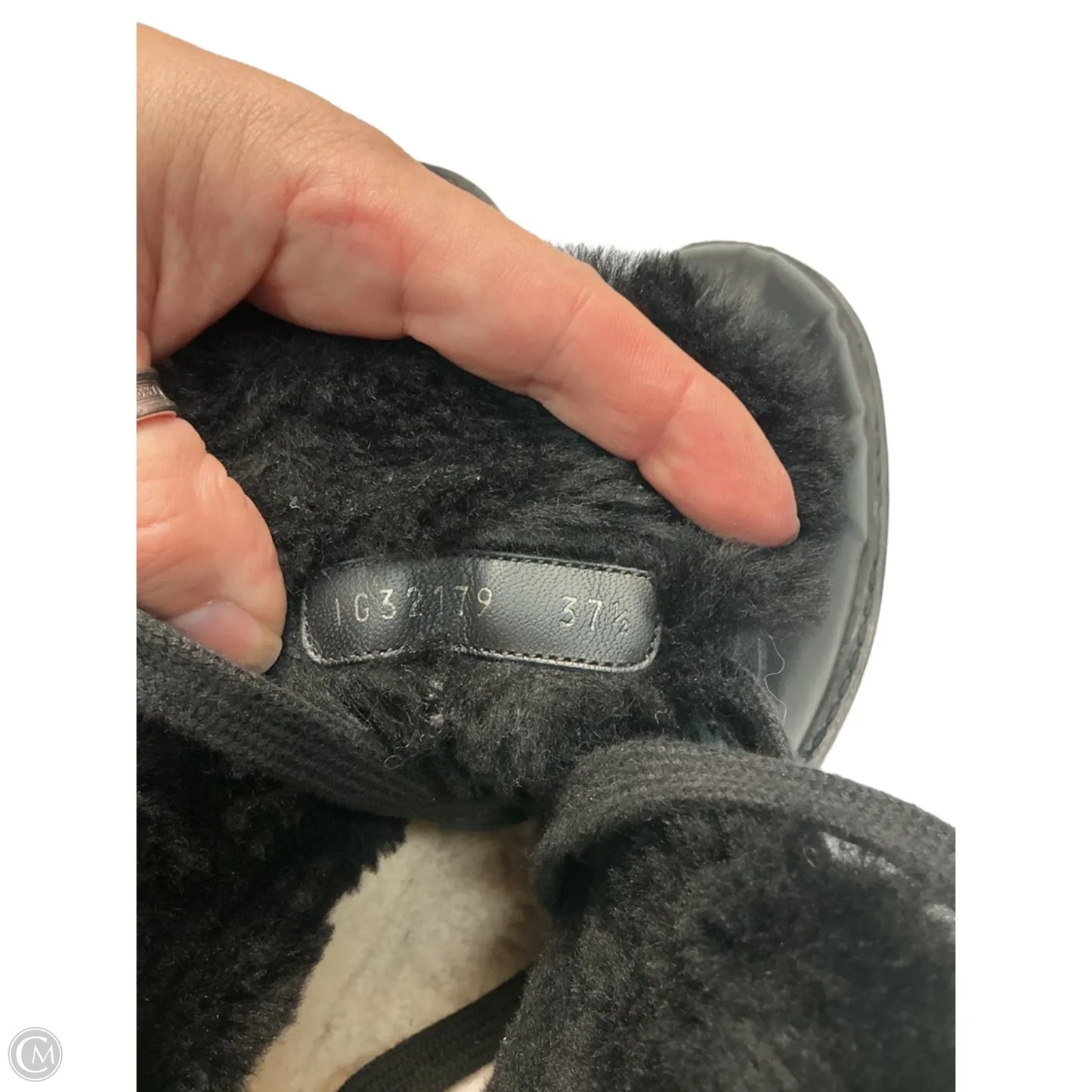 Boots Luxury Designer By Chanel In Black, Size: 6.5