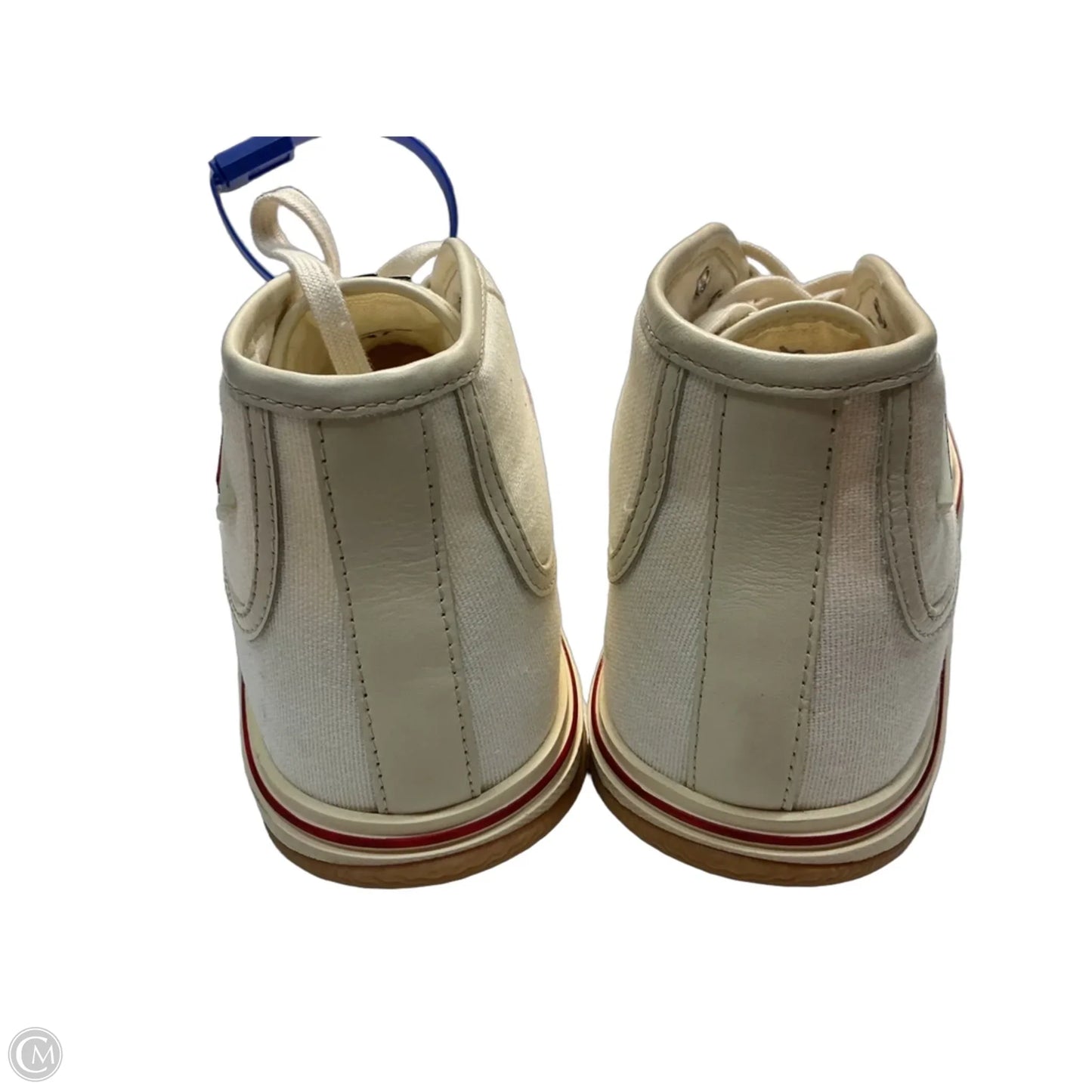 Shoes Luxury Designer By Bottega Veneta In Cream, Size: 7
