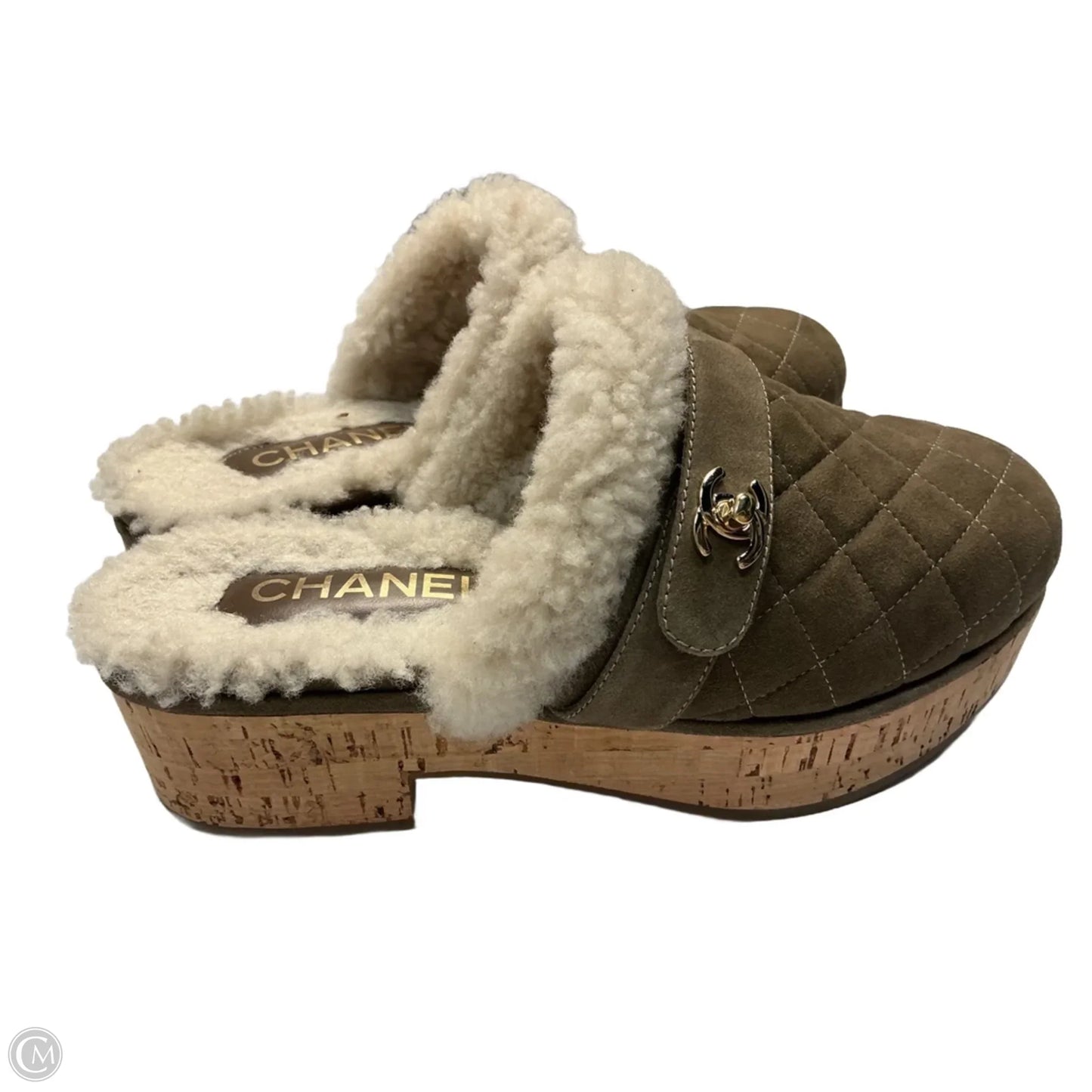 Shoes Luxury Designer By Chanel In Brown, Size: 7