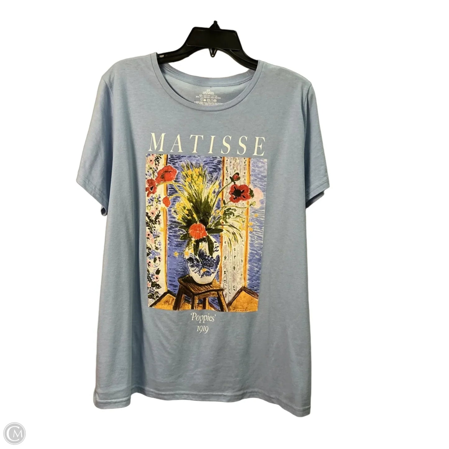 Top Short Sleeve By Clothes Mentor In Blue, Size: 22