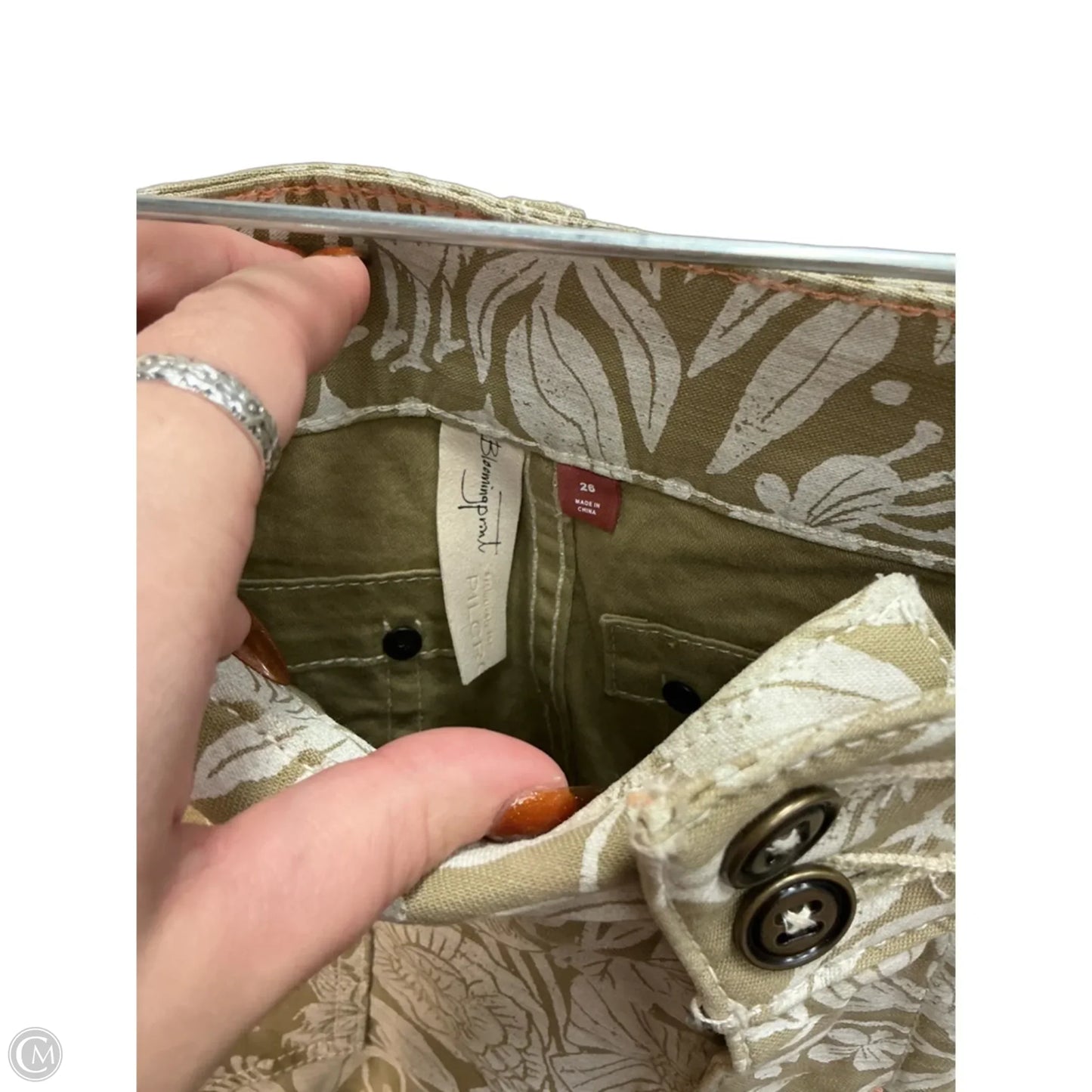 Shorts By Pilcro In Tan & White, Size: 4