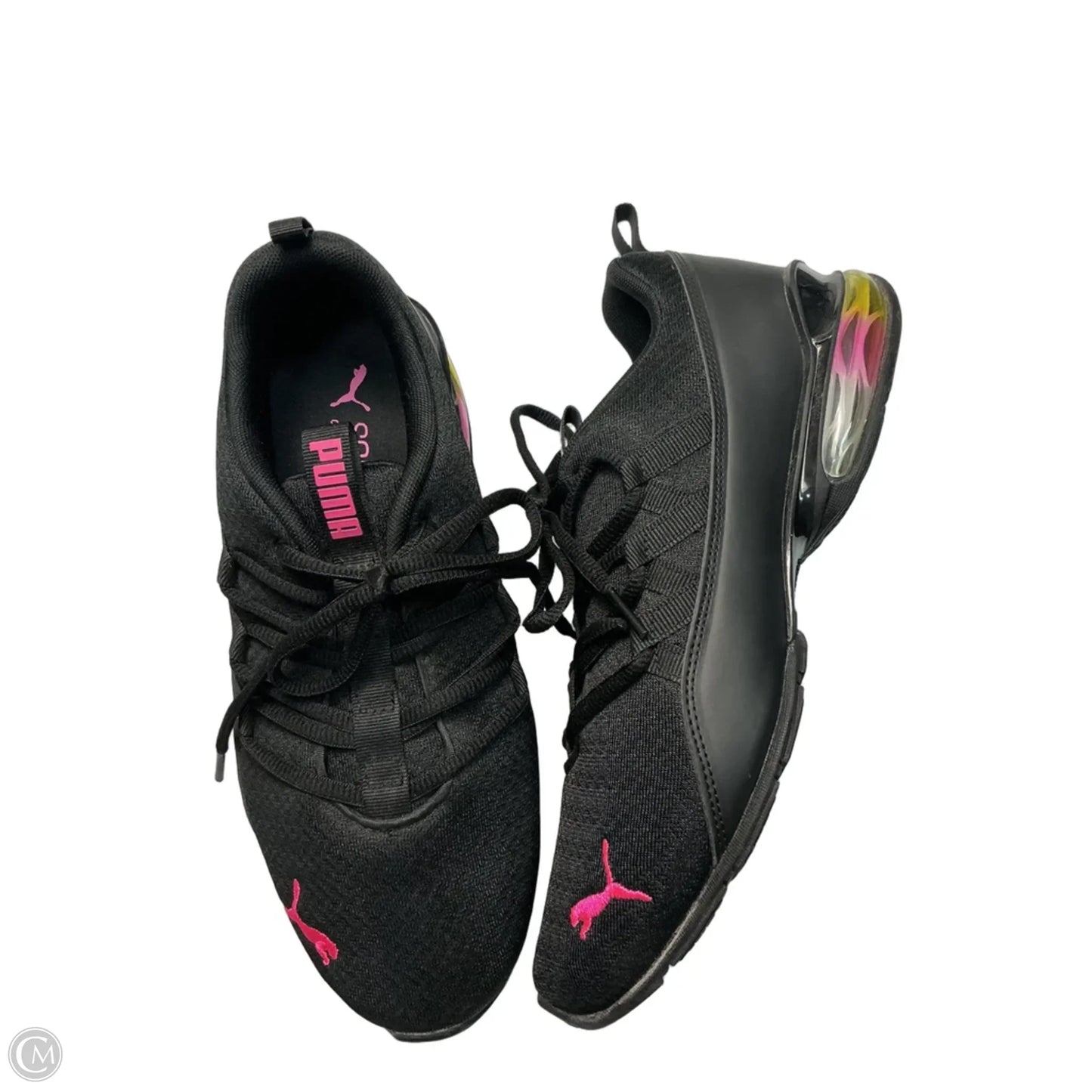 Shoes Athletic By Puma In Black & Pink, Size: 8.5