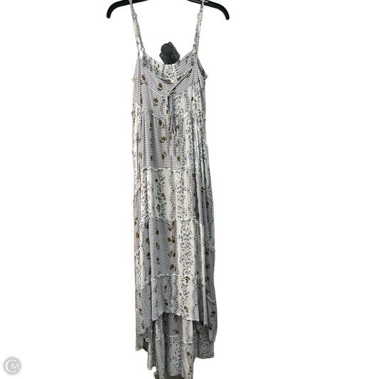 Dress Casual Maxi By Lovestitch In Grey & White, Size: M