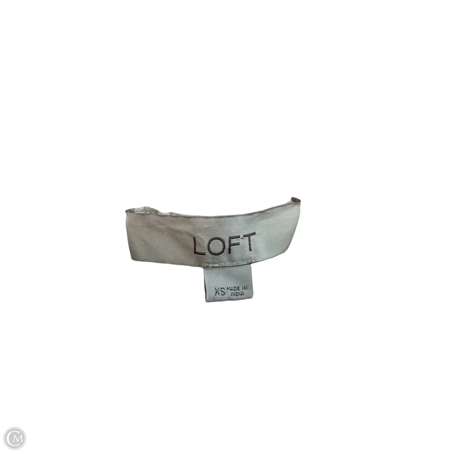 Top Short Sleeve By Loft In Cream, Size: Xs