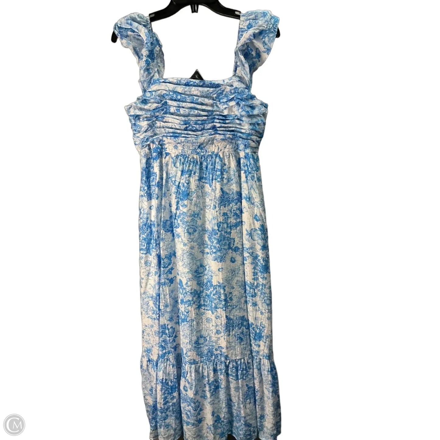 Dress Party Midi By Altard State In Blue & White, Size: S