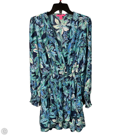Dress Designer By Lilly Pulitzer In Blue & Green, Size: M