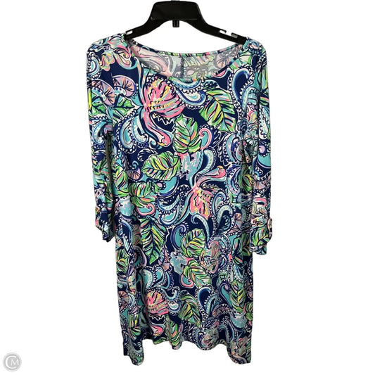 Dress Designer By Lilly Pulitzer In Blue & Green, Size: S
