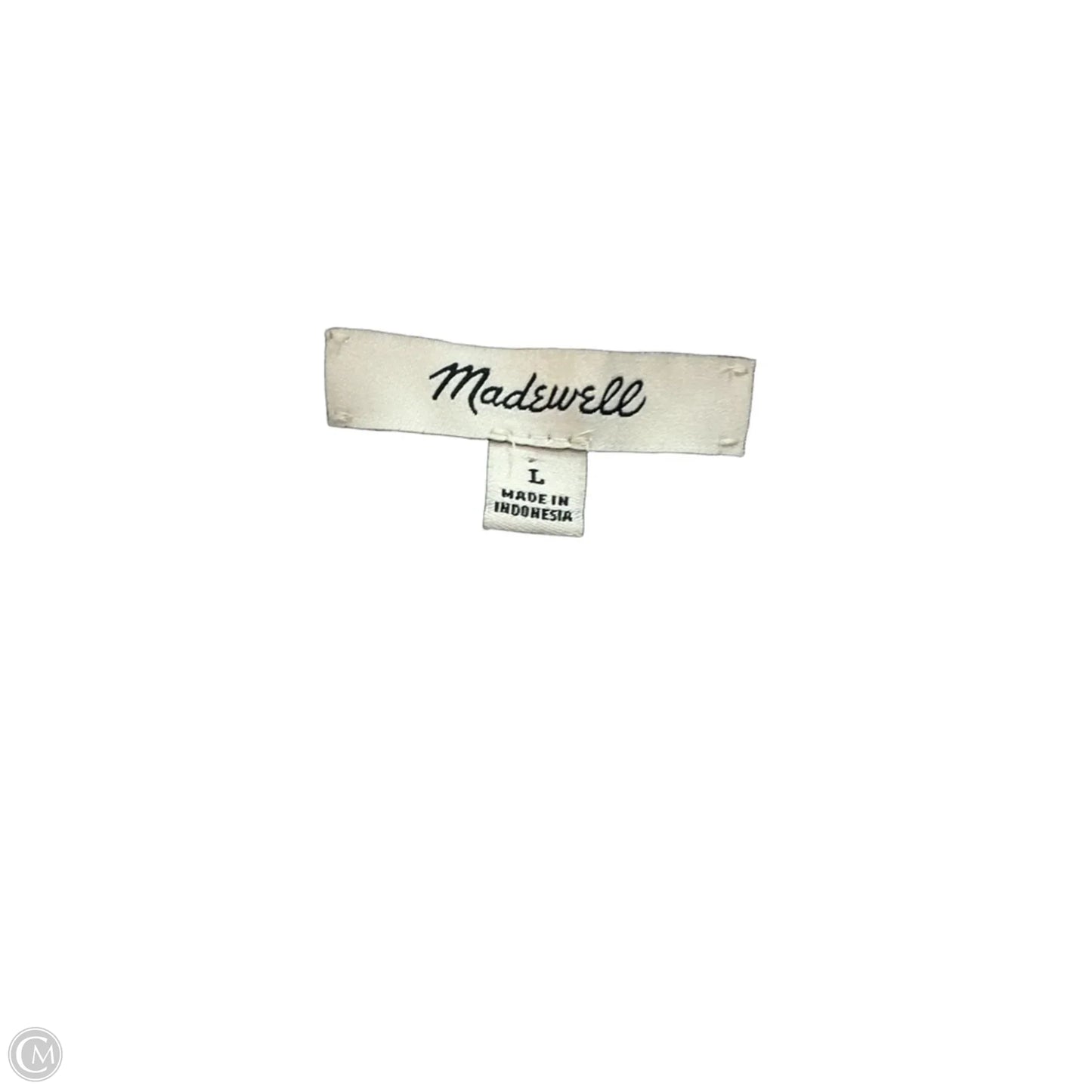 Dress Casual Short By Madewell In Striped Pattern, Size: L
