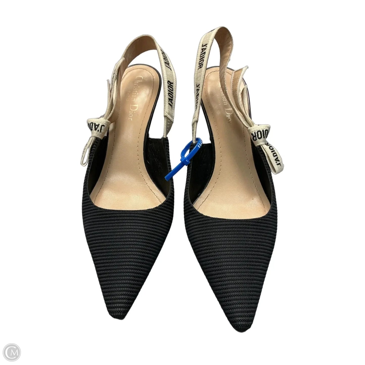 Shoes Luxury Designer By Dior In Black & White, Size: 10