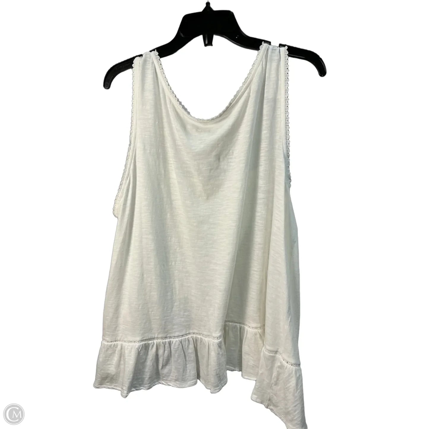 Top Sleeveless By Banana Republic In Red & Tan, Size: M