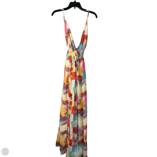 Dress Party Long By Clothes Mentor In Multi-colored, Size: S