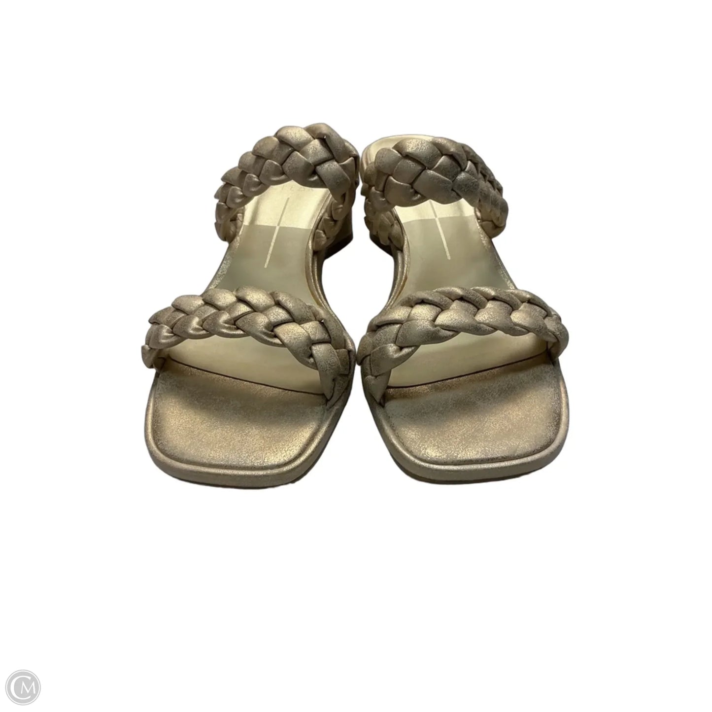 Sandals Heels Block By Dolce Vita In Gold, Size: 9