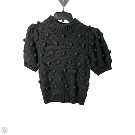 Sweater Short Sleeve By English Factory In Black, Size: Xs