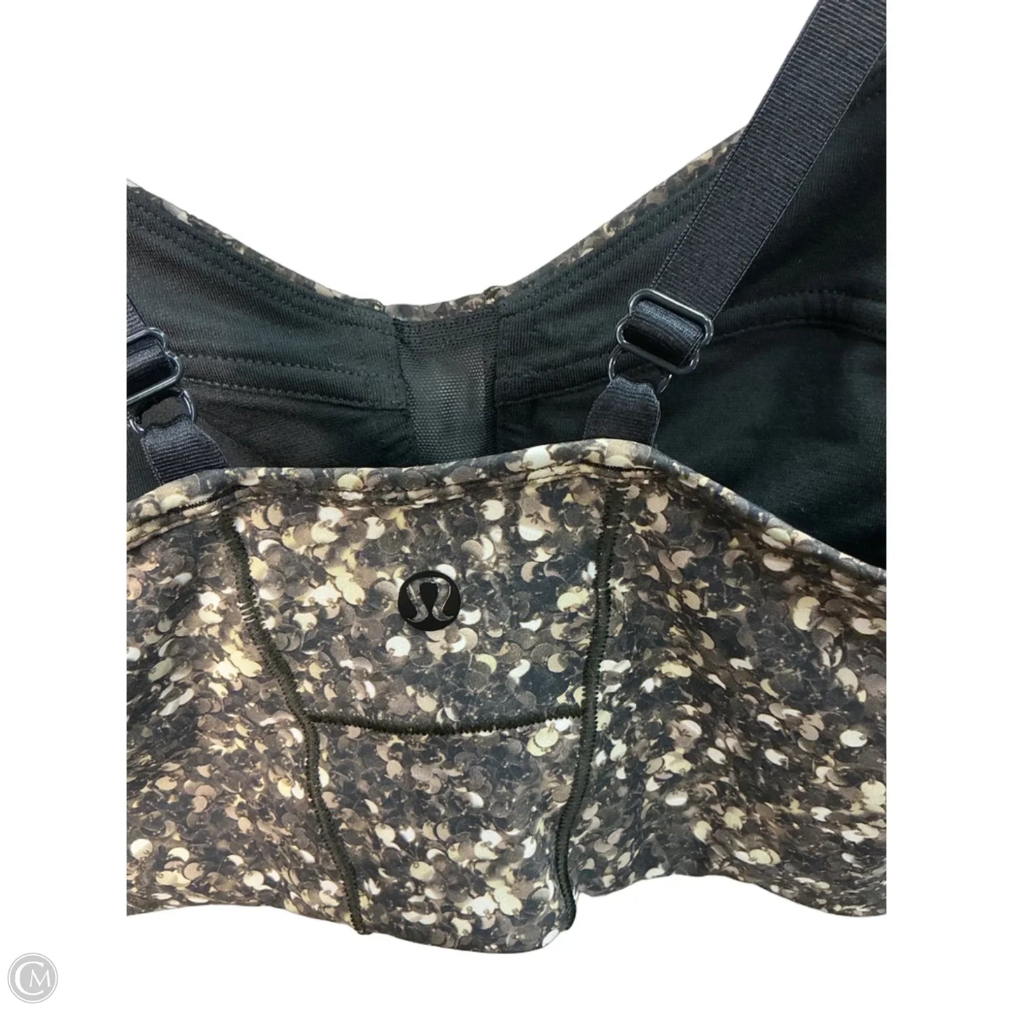 Athletic Bra By Lululemon In Brown & Cream, Size: Xs