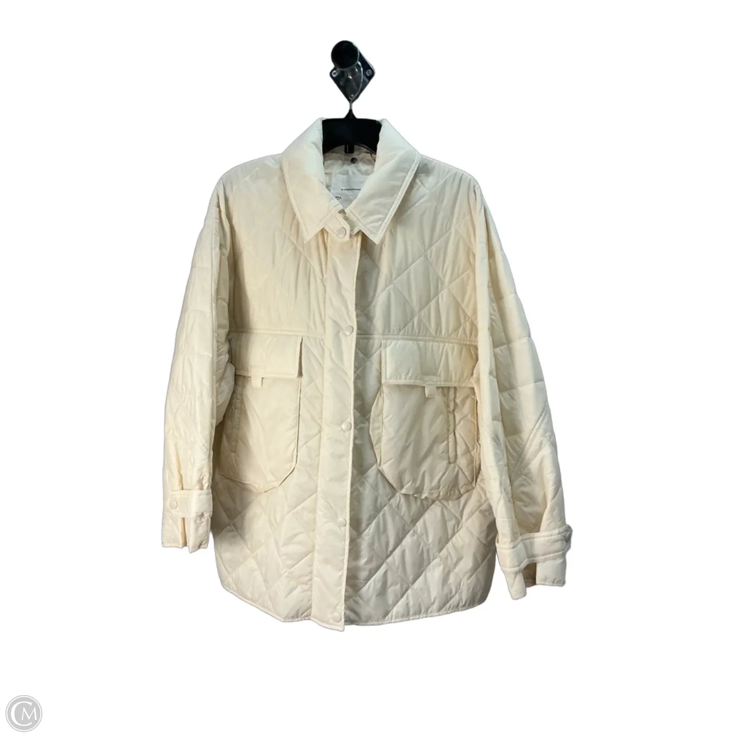 Jacket Puffer & Quilted By Anthropologie In Cream, Size: L