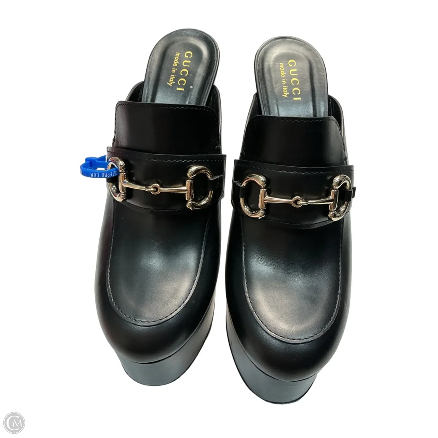 Shoes Luxury Designer By Gucci In Black, Size: 10