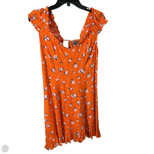 Dress Party Midi By Free People In Orange, Size: M