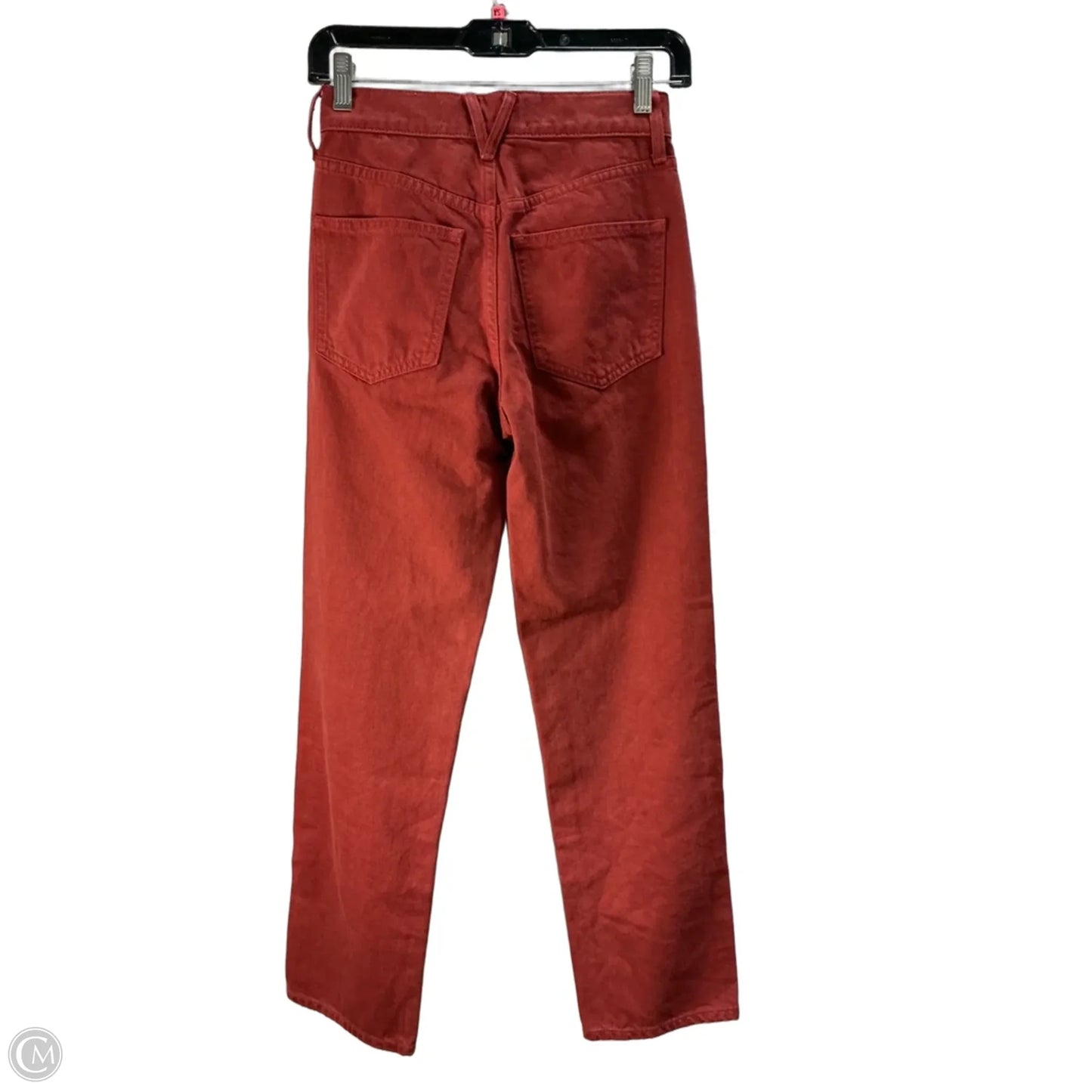 Jeans Straight By Veronica Beard In Red, Size: 0