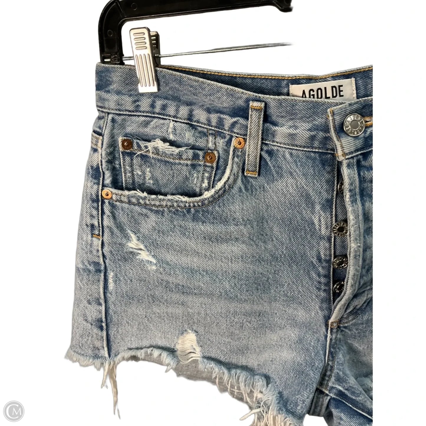 Shorts By Agolde In Blue Denim, Size: 4