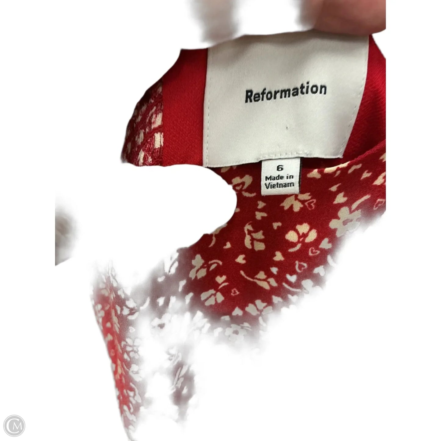 Dress Party Long By Reformation In Red & Tan, Size: S