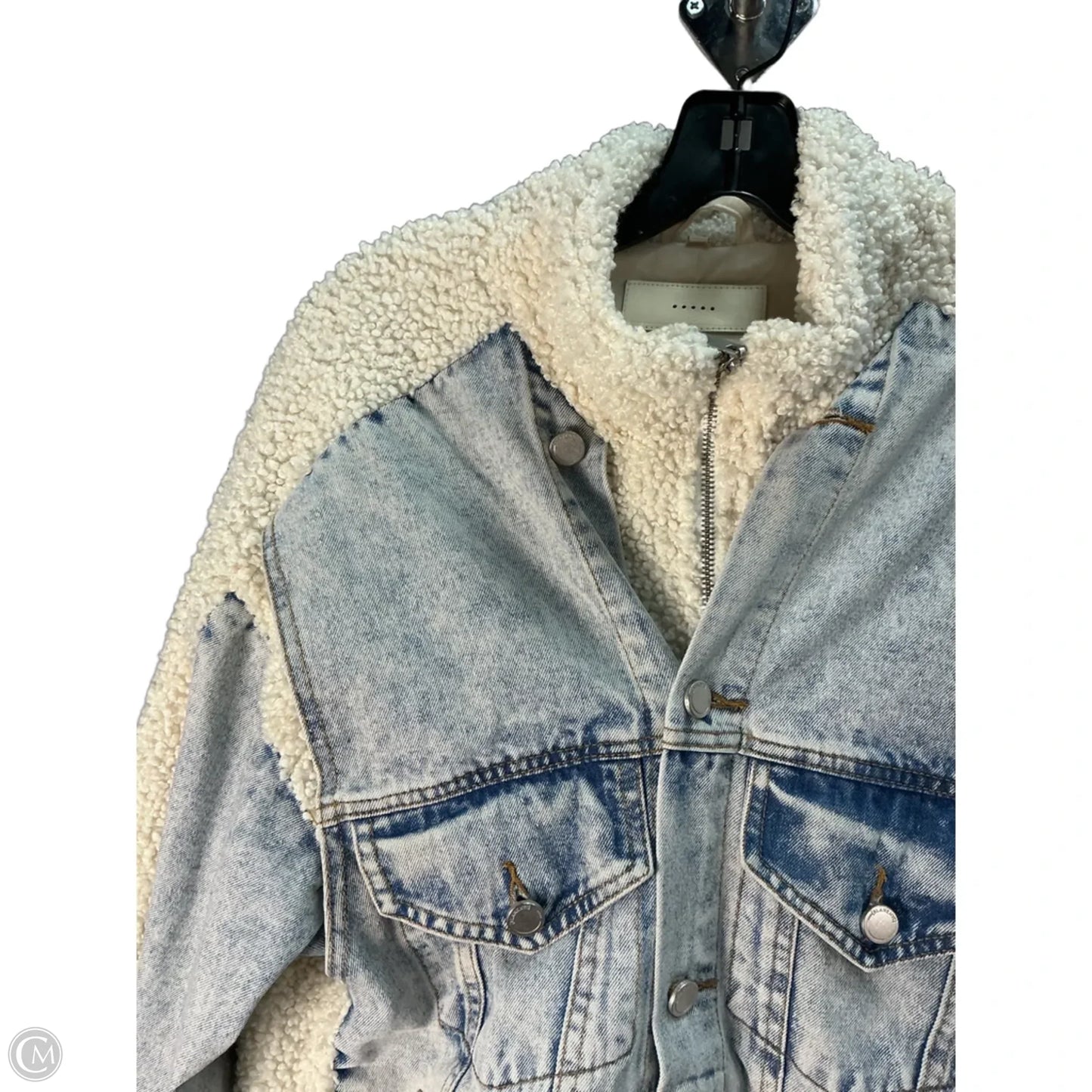 Jacket Denim By Blanknyc In Blue & Cream, Size: Xs