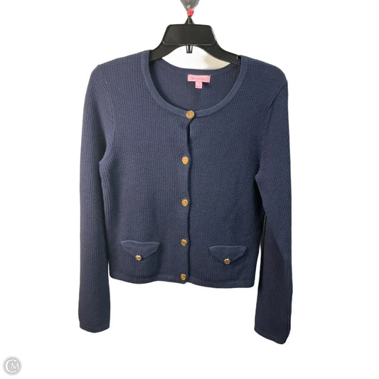 Top Long Sleeve Designer By Lilly Pulitzer In Navy, Size: S