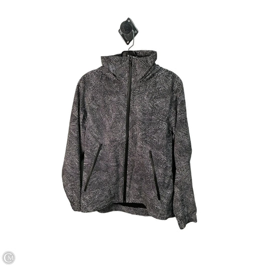 Jacket Windbreaker By Lululemon In Black & White, Size: 6