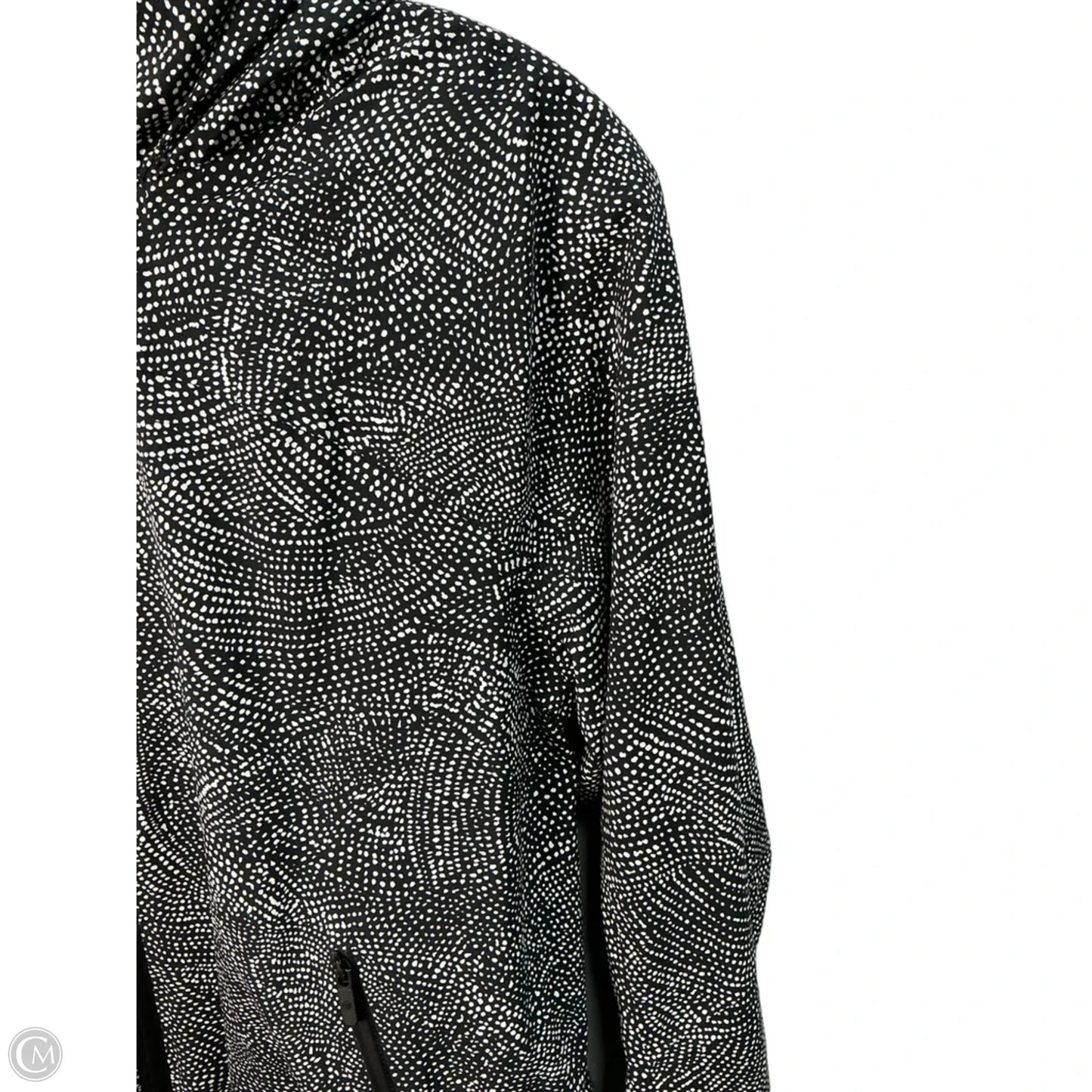 Jacket Windbreaker By Lululemon In Black & White, Size: 6