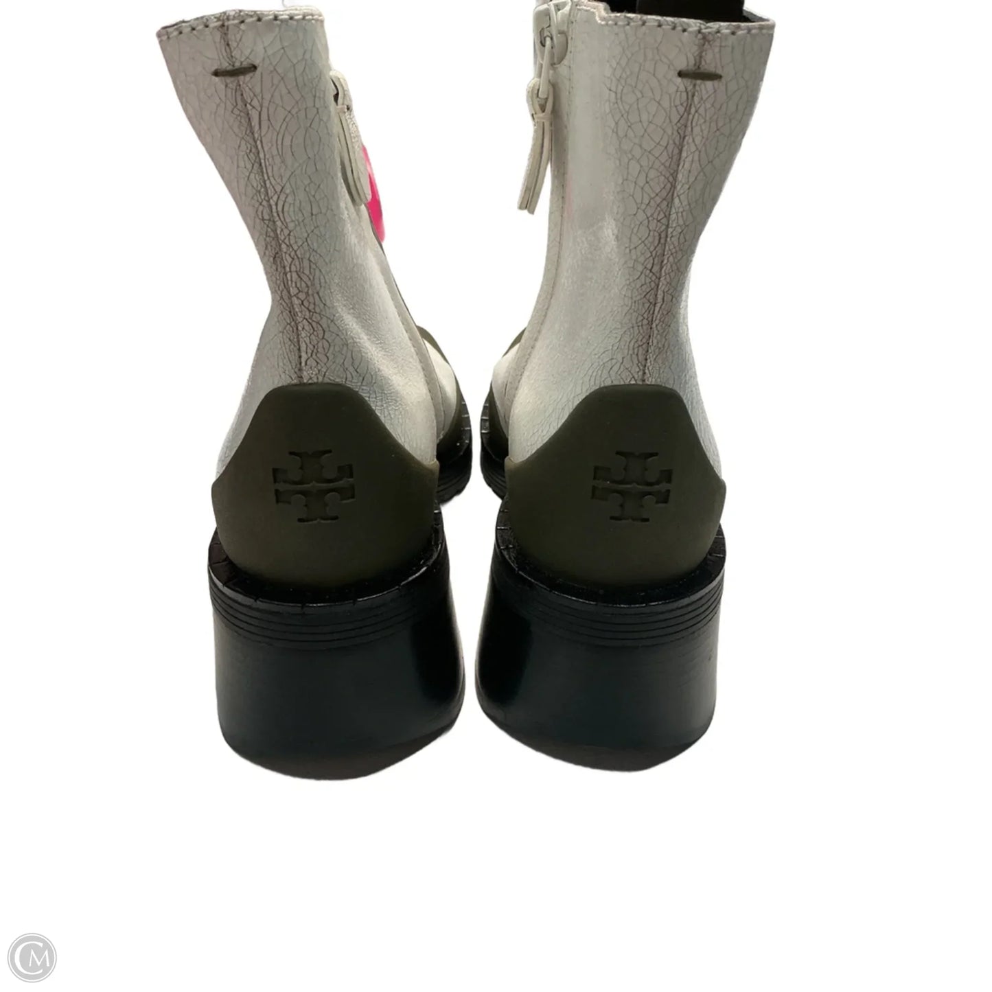 Boots Designer By Tory Burch In White, Size: 5
