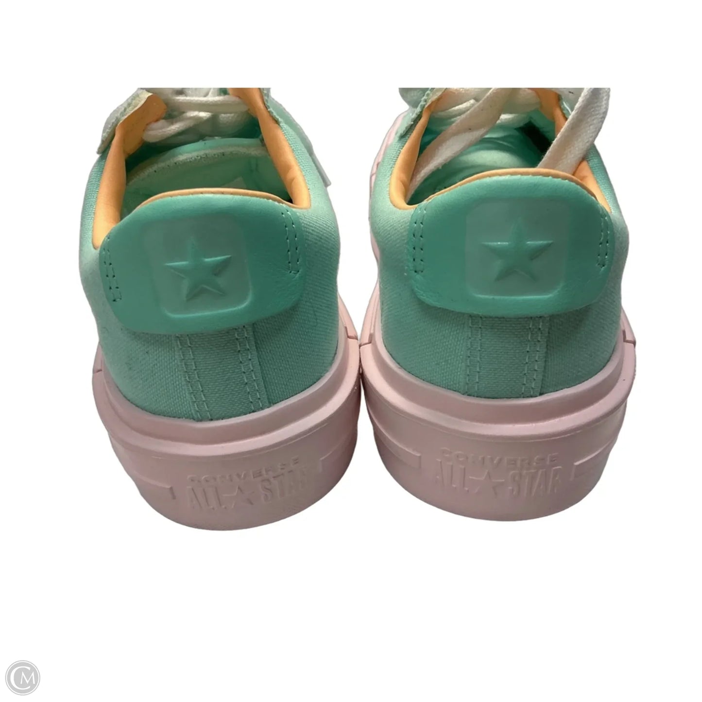 Shoes Flats By Converse In Green & Pink, Size: 10