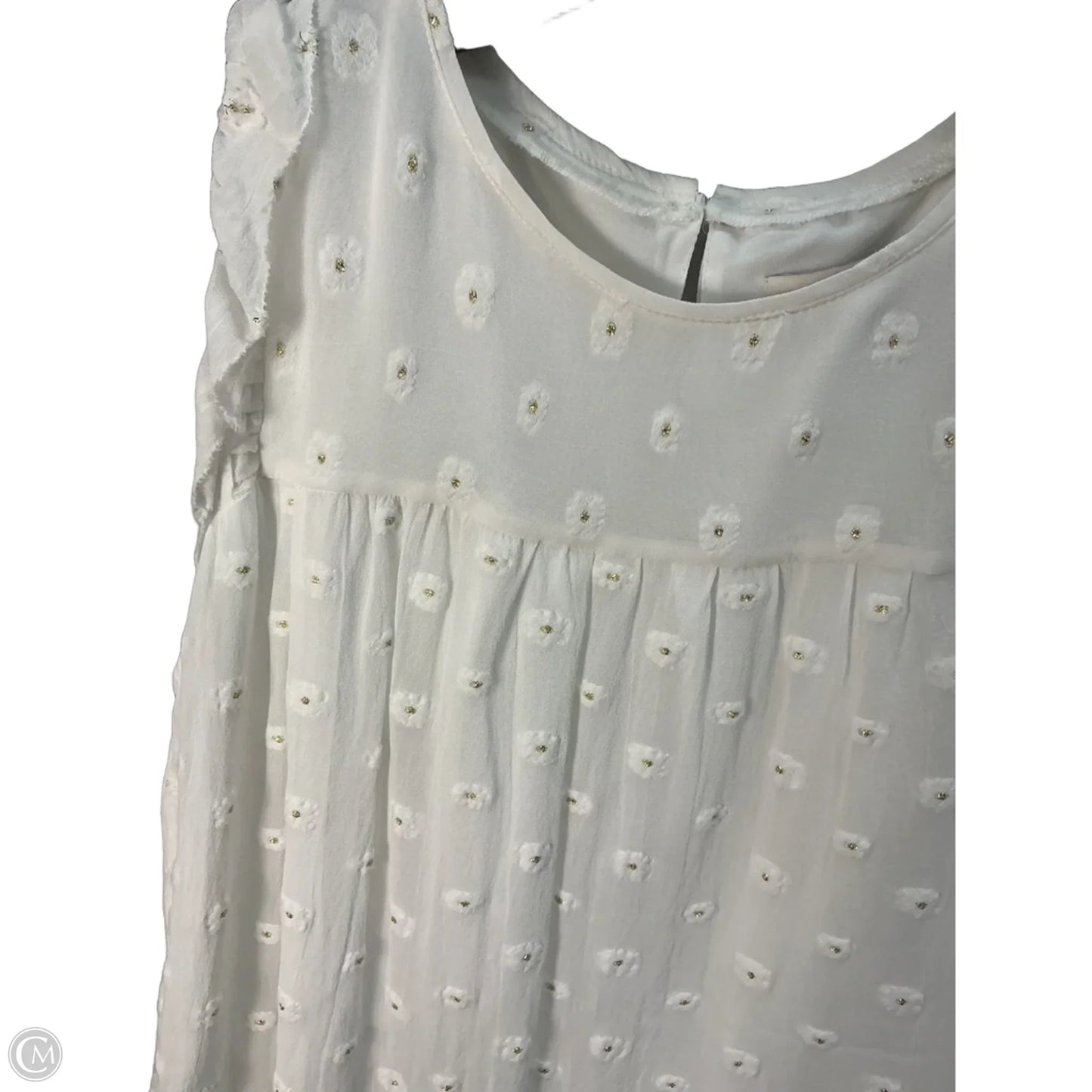 Top Sleeveless By Loft In Cream, Size: M