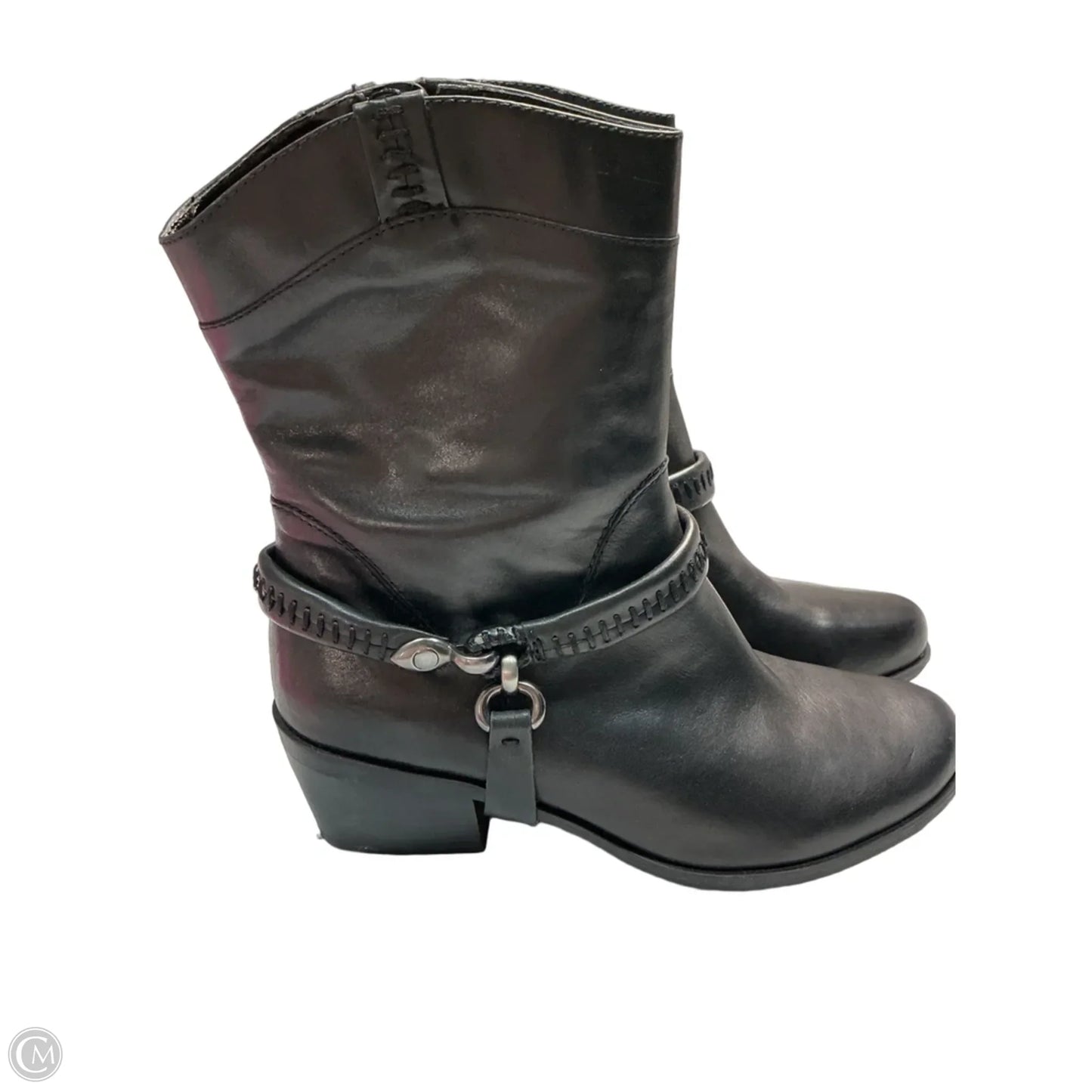 Boots Mid-calf Heels By B. Makowsky In Black, Size: 8