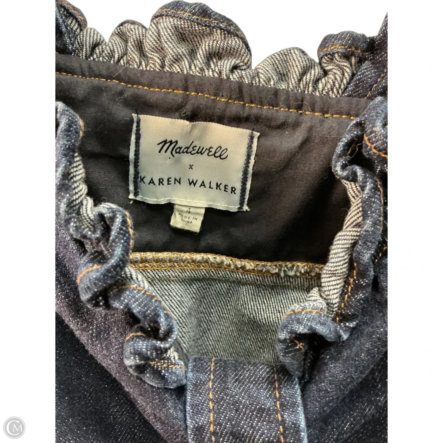 Top Sleeveless By Madewell In Blue, Size: 4