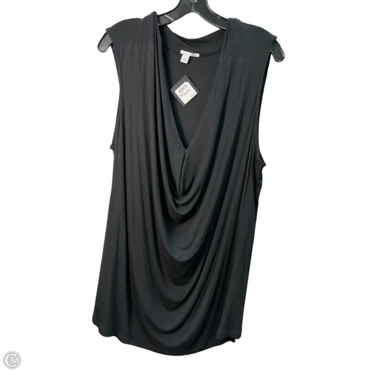 Top Sleeveless By Halogen In Black, Size: Xl