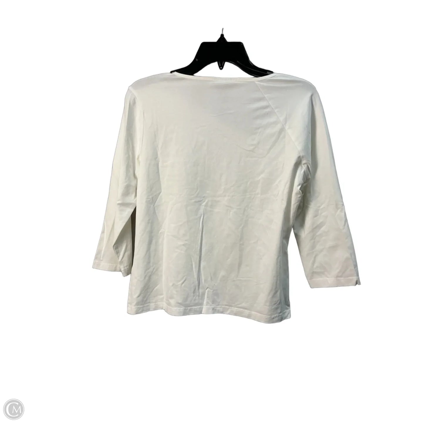Top 3/4 Sleeve By Limited In White, Size: L