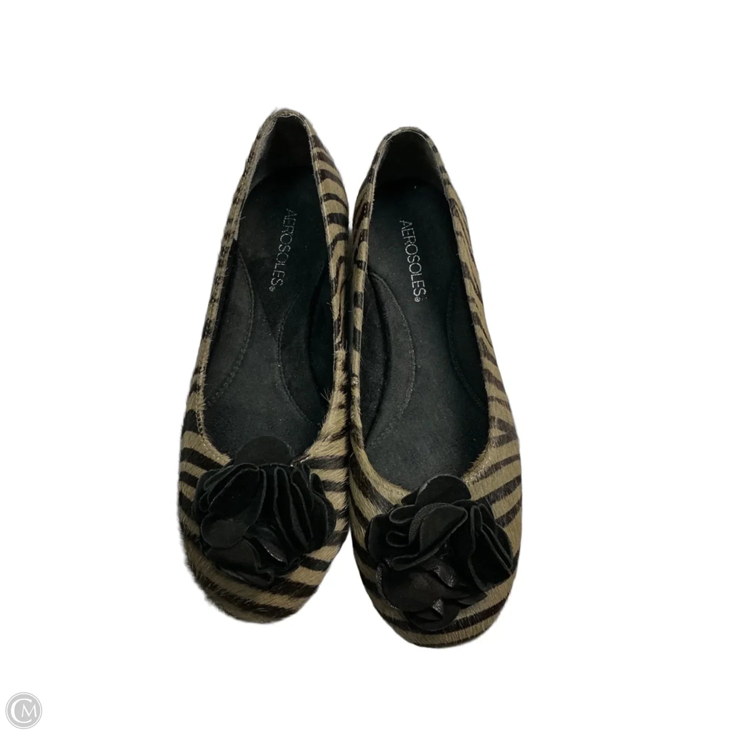 Shoes Flats By Aerosoles In Black & Brown, Size: 8