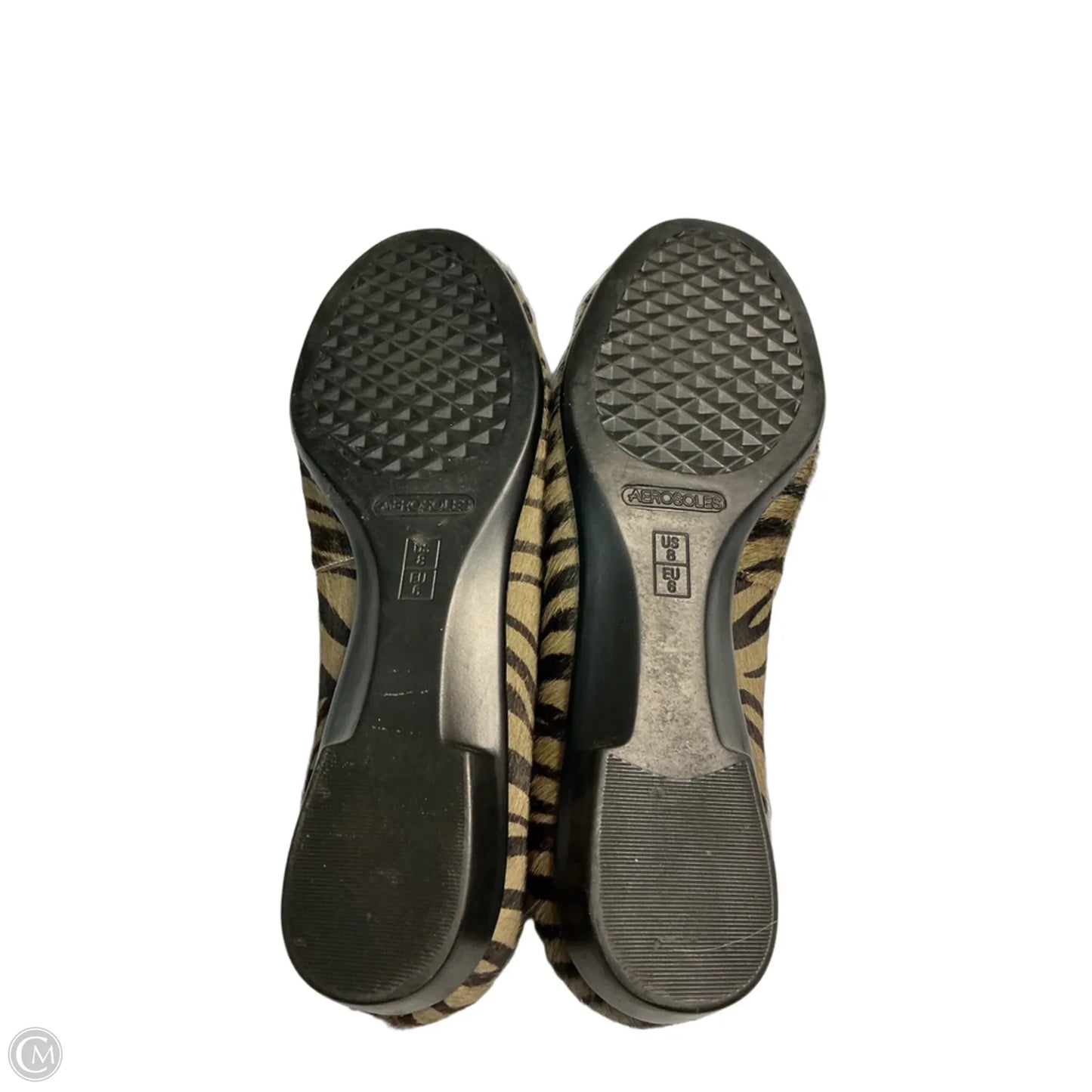 Shoes Flats By Aerosoles In Black & Brown, Size: 8