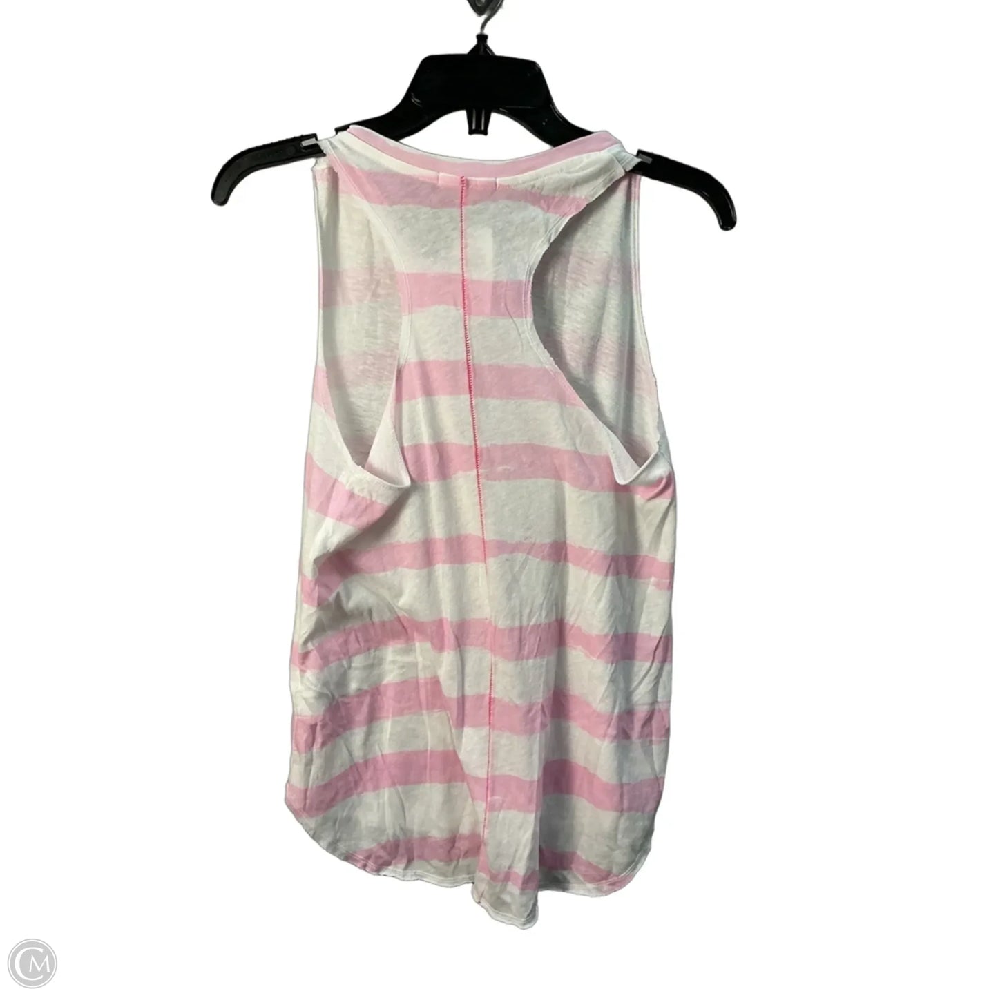Top Sleeveless Basic By Sundry In Pink & White, Size: Xs