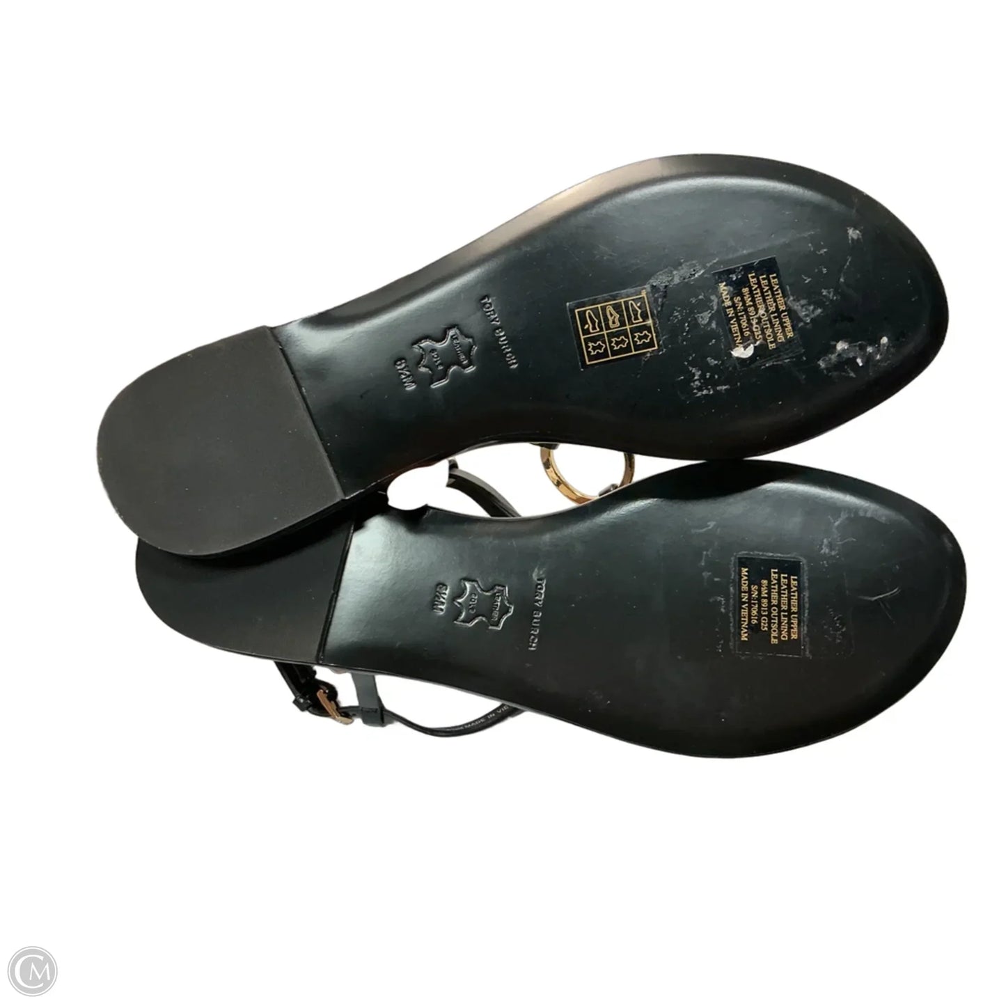 Sandals Designer By Tory Burch In Black, Size: 6.5