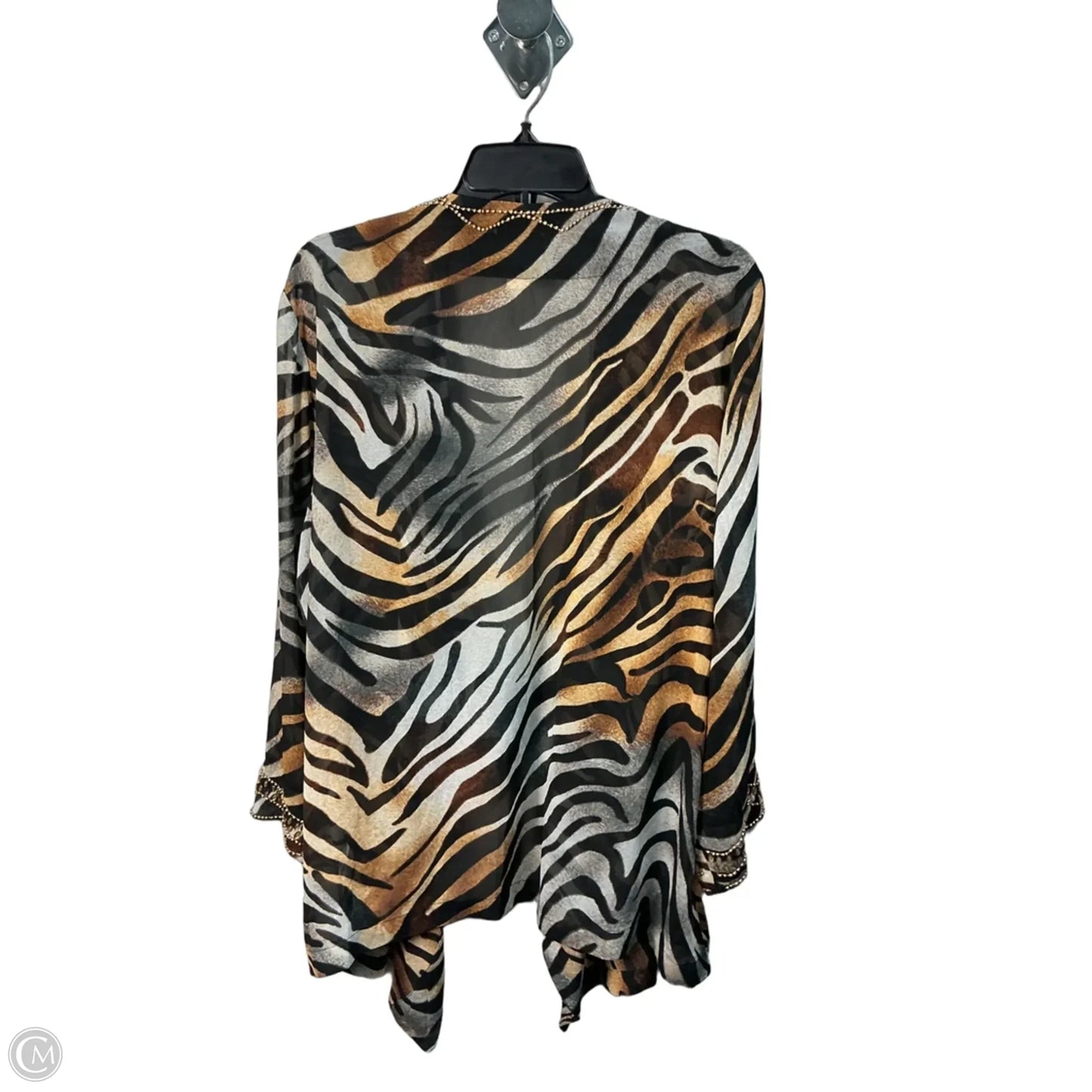 Cardigan By Chicos In Animal Print, Size: 4