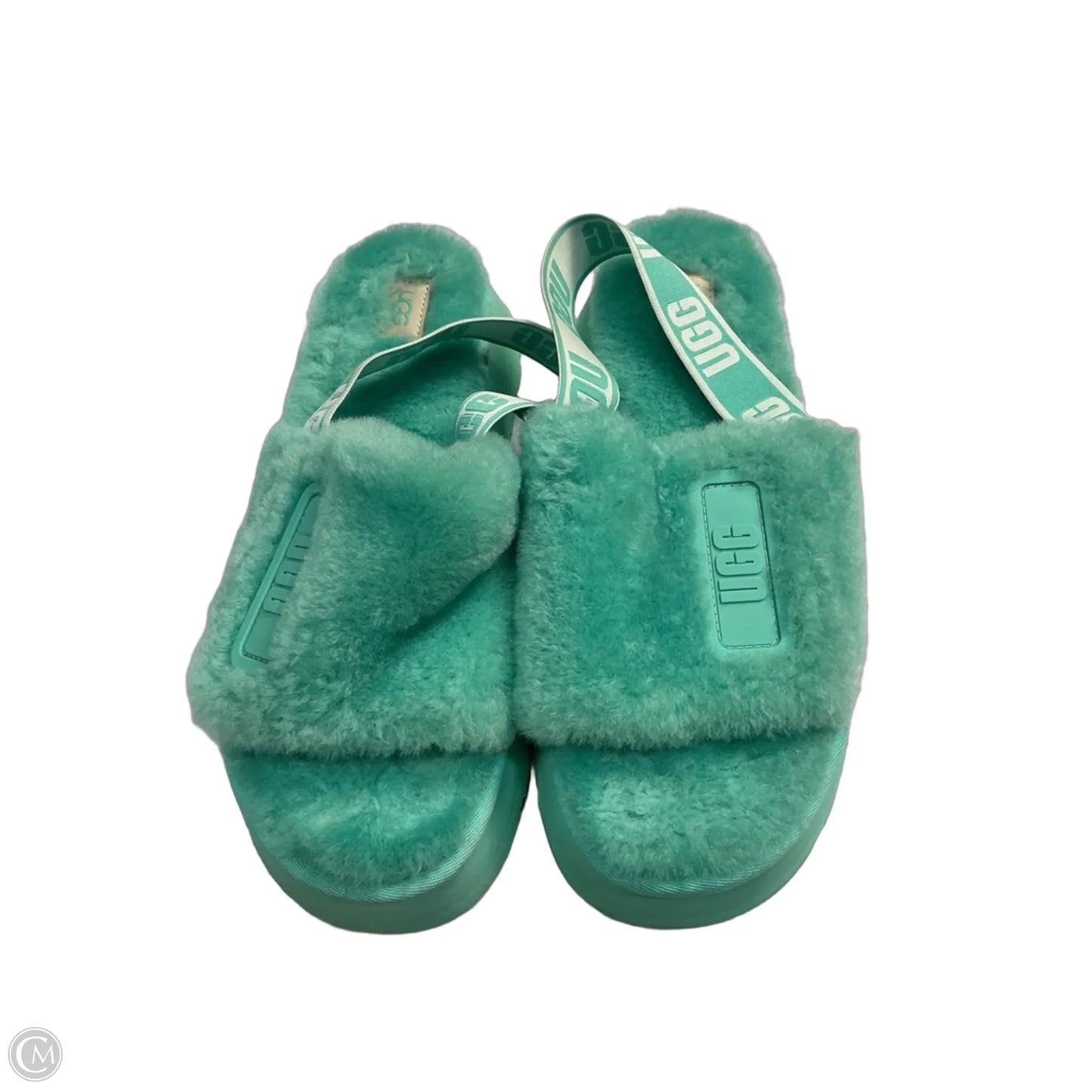 Sandals Designer By Ugg In Green, Size: 11