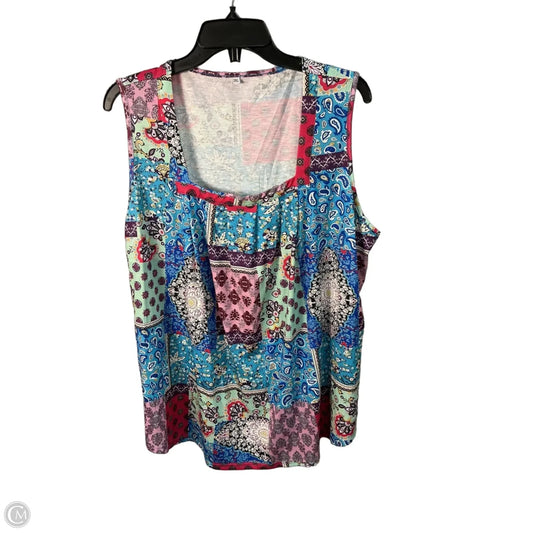 Top Sleeveless By Clothes Mentor In Multi-colored, Size: 22