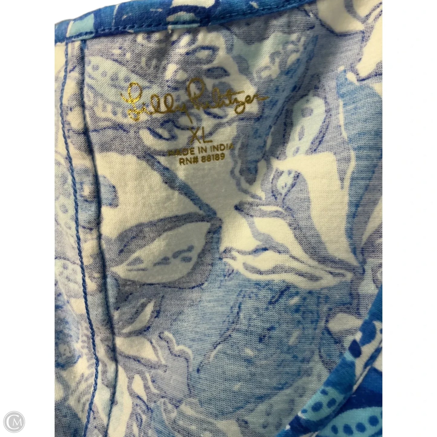 Dress Designer By Lilly Pulitzer In Blue, Size: Xl